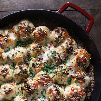 Cheesy Green Garlic Knots