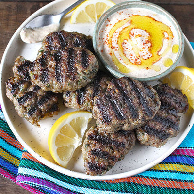Limon's Turkish Meatballs with Espelette Mustard Yogurt Sauce
