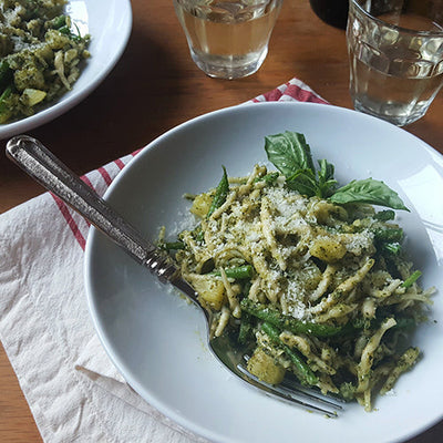 Trofie with Pesto, Potatoes & Green Beans