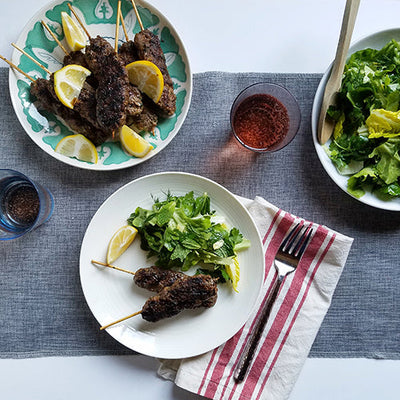 Turkish Lamb Kofte with Fresh Herb Salad