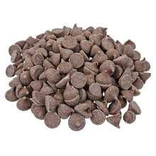Close up of Guittard milk chocolate chips