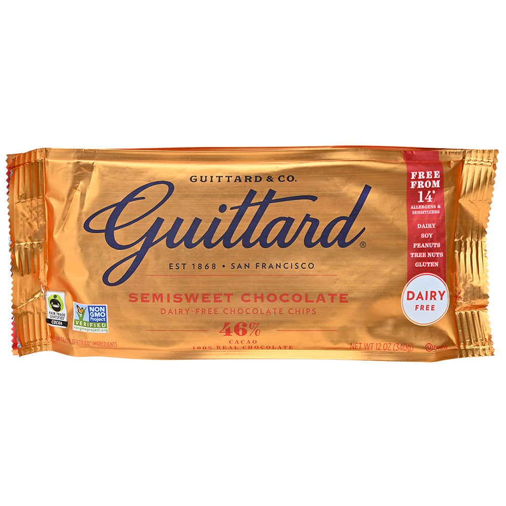 Bag of Guittard semisweet chocolate chips