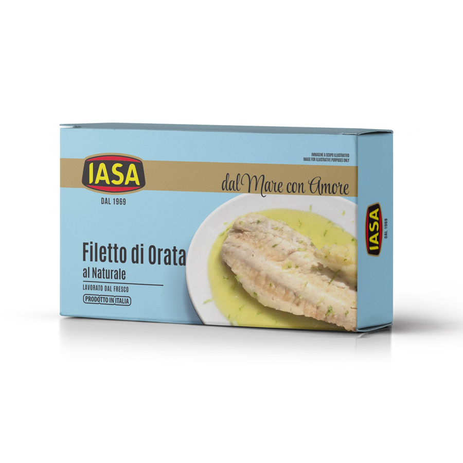 IASA Orata filet in a blue box