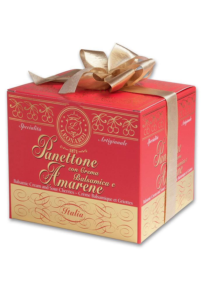 Panettone with Balsamic Cream & Sour Cherries from Acetaia Leonardi