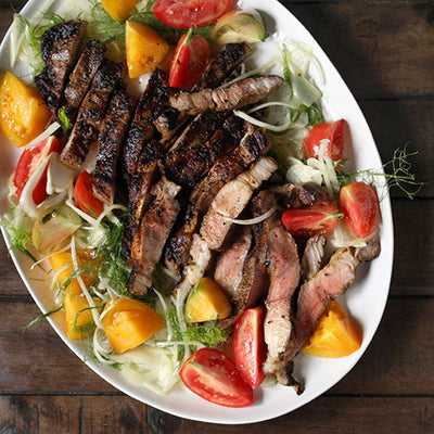 Spicy Grilled Porchetta Pork Shoulder Steaks