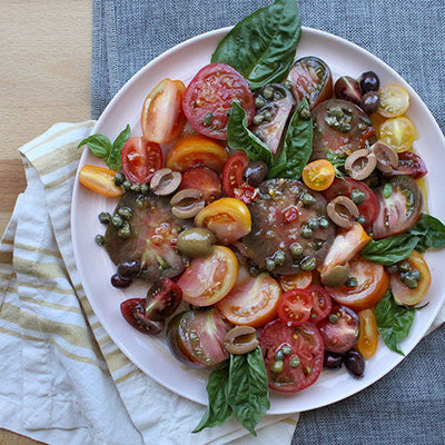 Puttanesca Tomato Salad