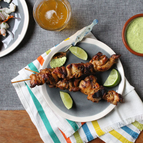Peruvian Chicken Skewers