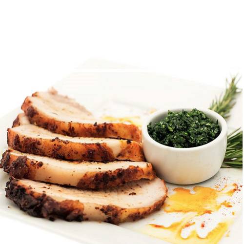 Pork Loin Encrusted with Fennel Pollen