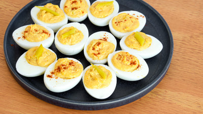 Spanish-Style Tuna Deviled Eggs