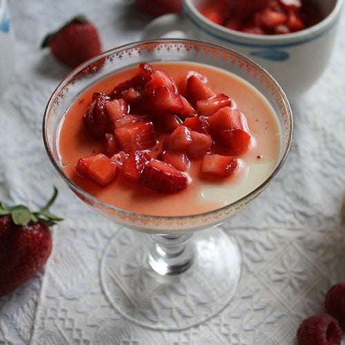 Marco Polo Tea Panna Cotta with Fresh Berries