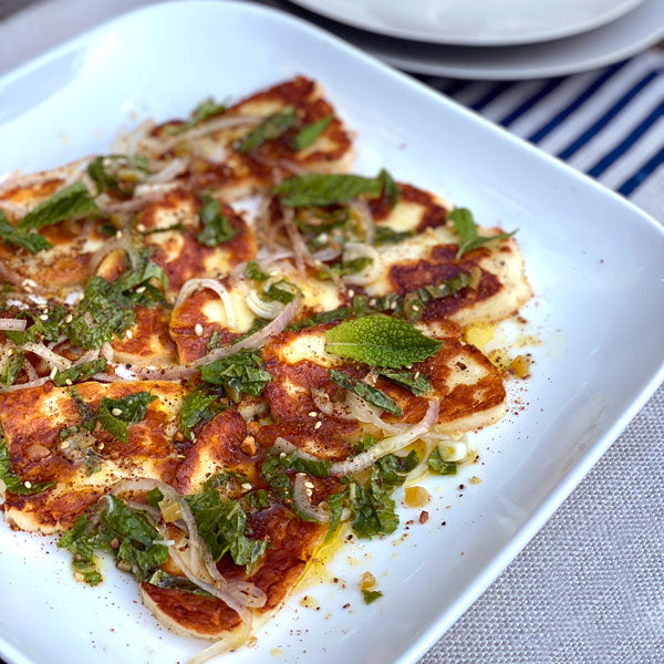 Grilled Halloumi with Preserved Lemon & Dukkah