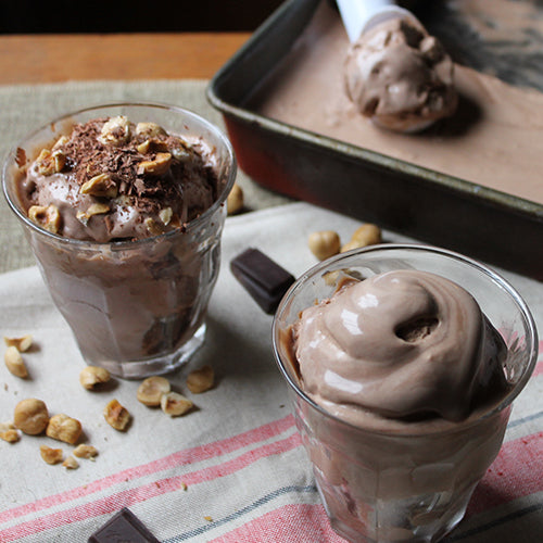No-Churn Gianduja Ice Cream
