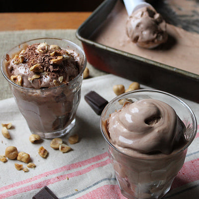 No-Churn Gianduja Ice Cream