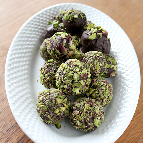 Sicilian Pistachio Chocolate Truffles