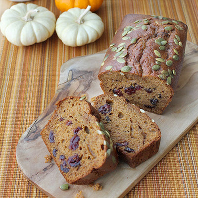 Pumpkin Cranberry Loaf Cake