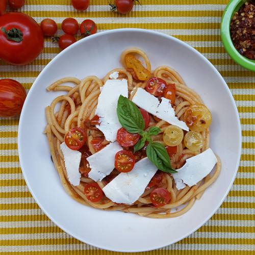 Summer Bucatini all'Amatriciana