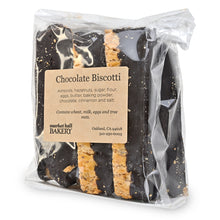 Clear package of Market Hall Bakery Chocolate Biscotti