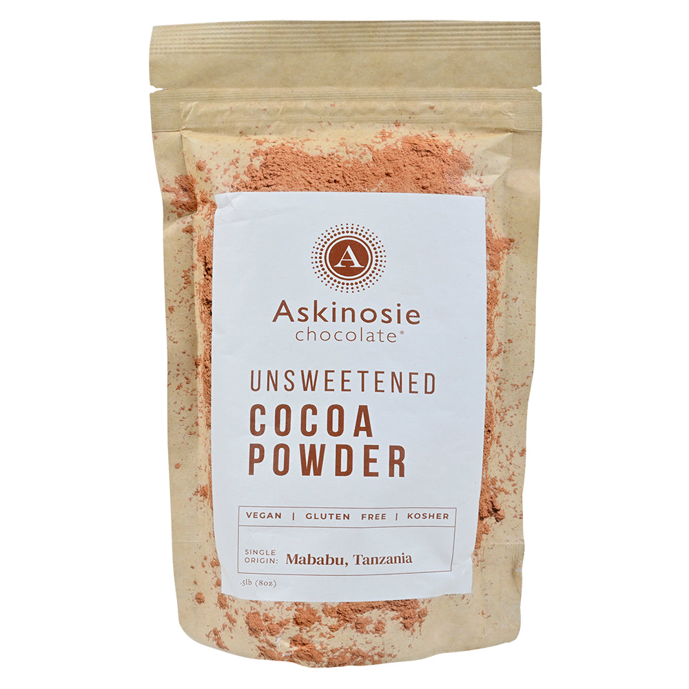 8 ounce bag of Askinosie Unsweetened Cocoa Powder