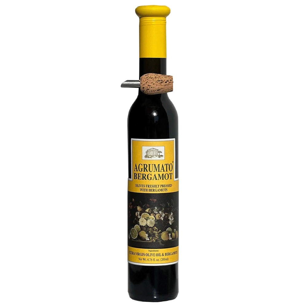 200 ml bottle of Agrumato Bergamot Flavored Olive Oil 