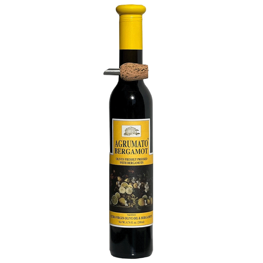 200 ml bottle of Agrumato Bergamot Flavored Olive Oil 