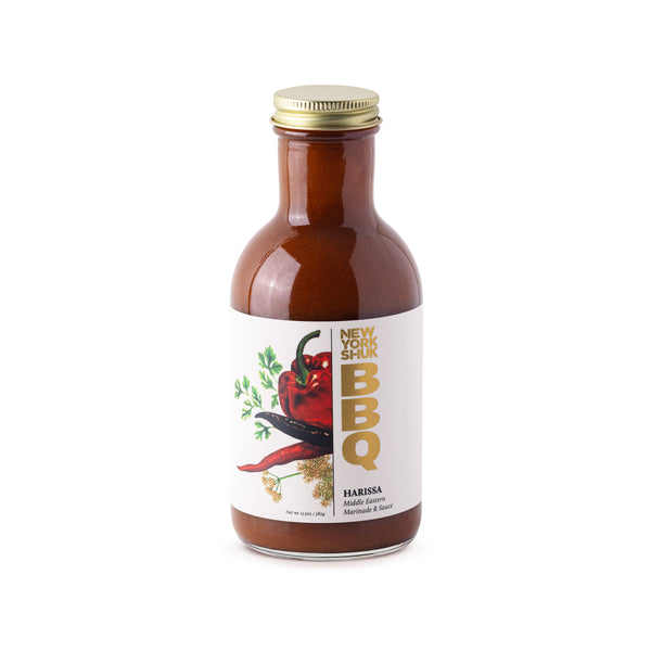 Bottle of New York Shuk Harissa BBQ Sauce