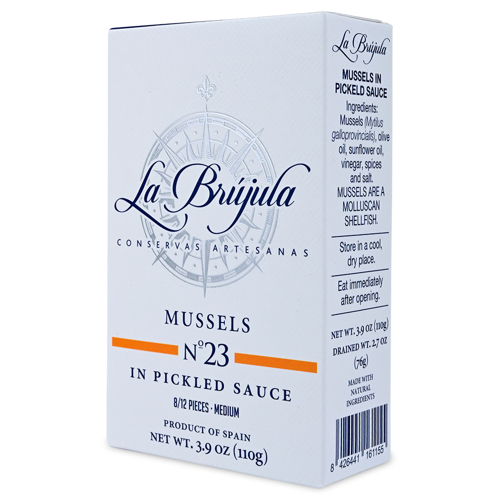 Spanish Mussels in Escabeche | La Brújula – Market Hall Foods
