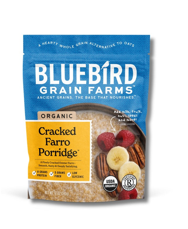 Bluebird Grain Farms Organic Cracked Farro Porridge