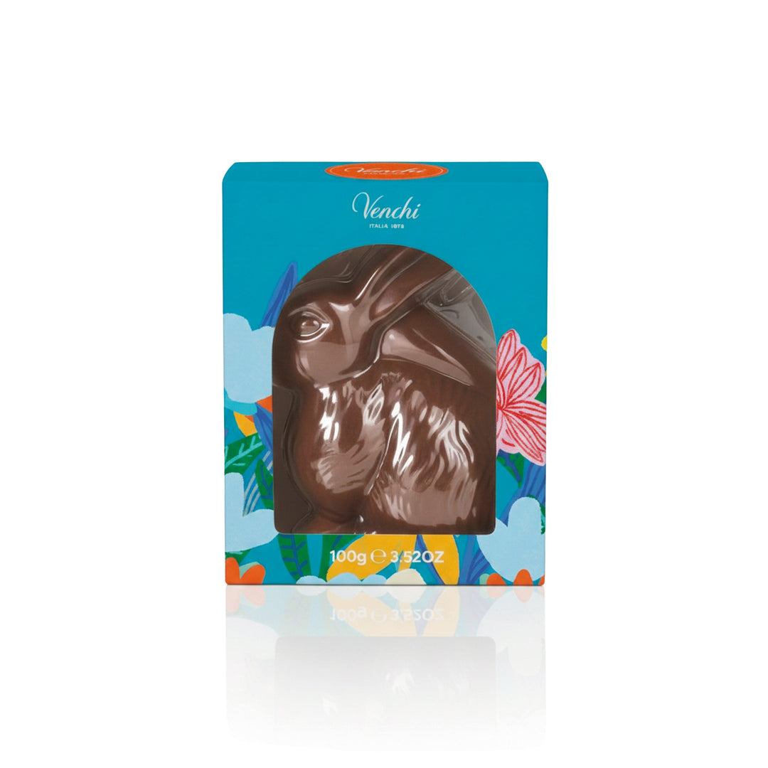 Chocolate product in a colorful packaging on a white background