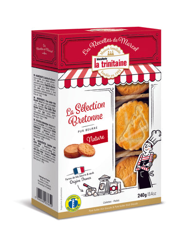 Box of La Trinitaine Galettes and Palettes (French butter cookies)