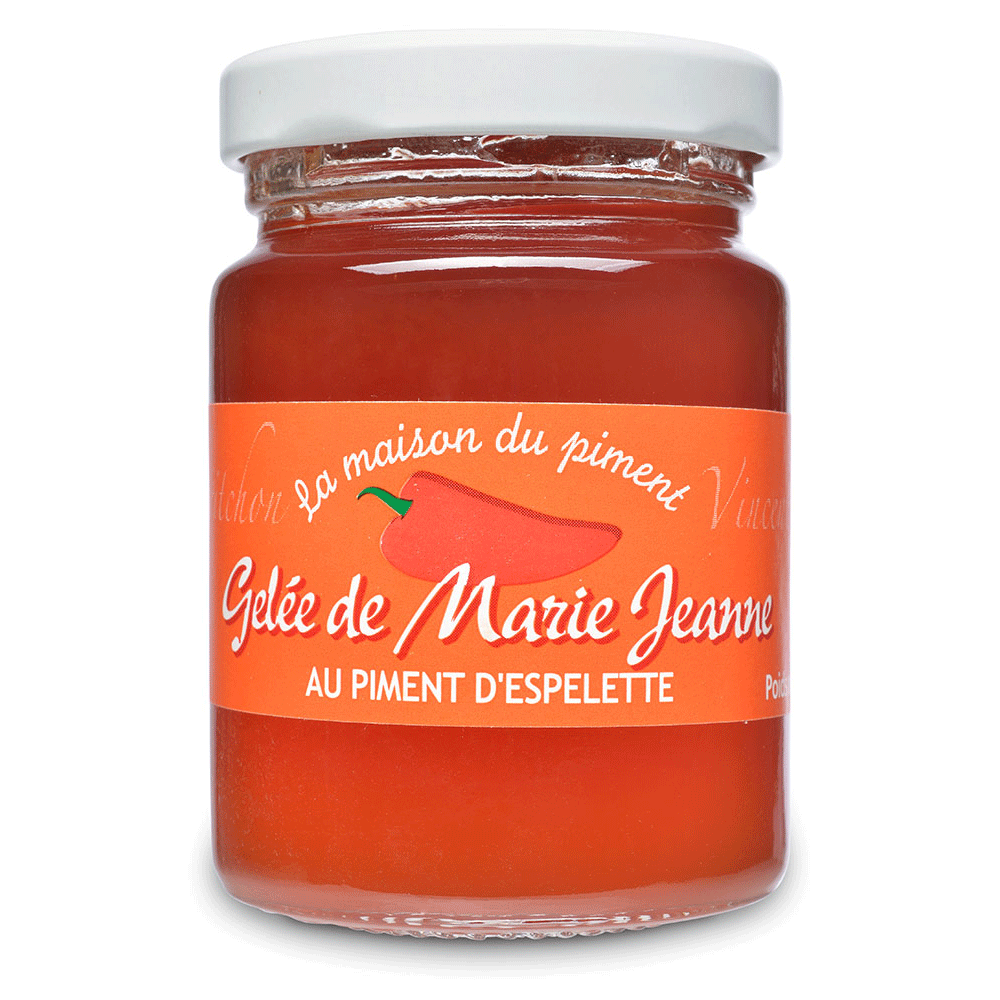 Jar of La Maison du Piment Piment d'Espelette Pepper Jelly