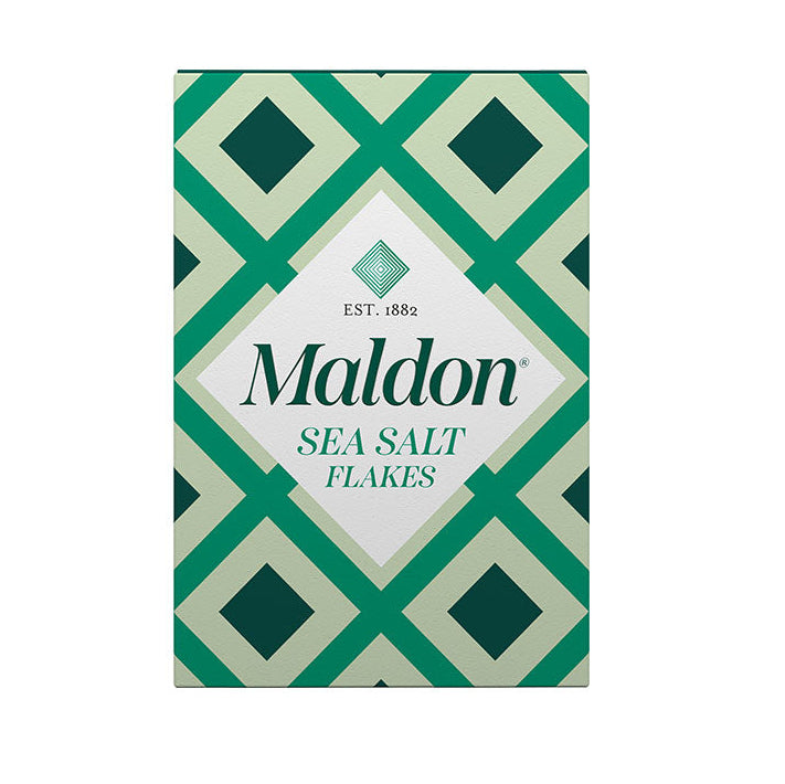 Maldon Sea Salt box on a white background