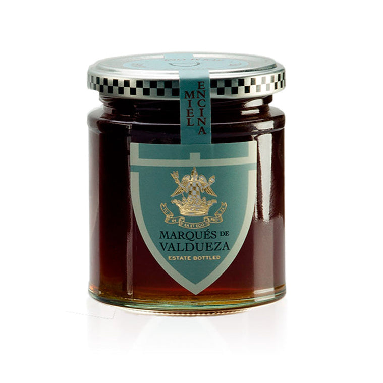 Jar of Marques de Valdueza on a white background