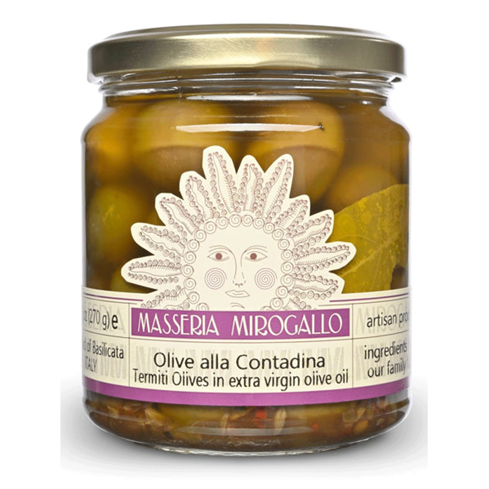 Jar of Olives in Olive Oil