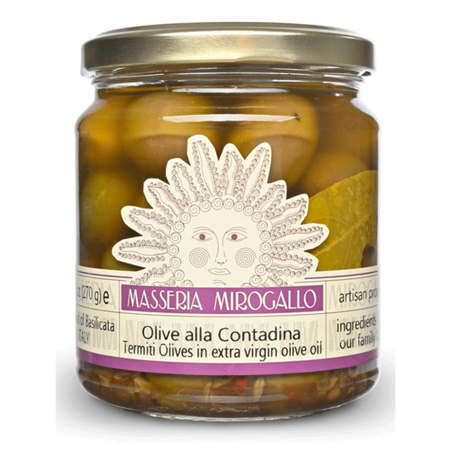 Jar of Olives in Olive Oil