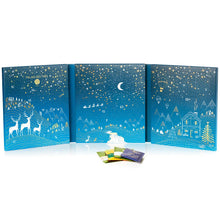 Open Palais des Thes advent calender with bags of tea in front of it