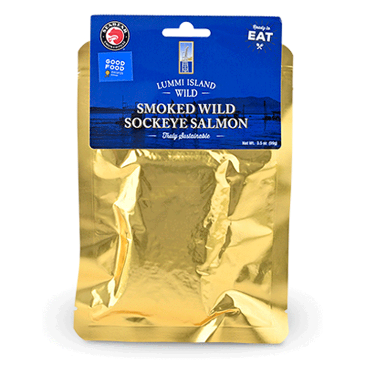 Packet of Smoked Wild Sockeye Salmon