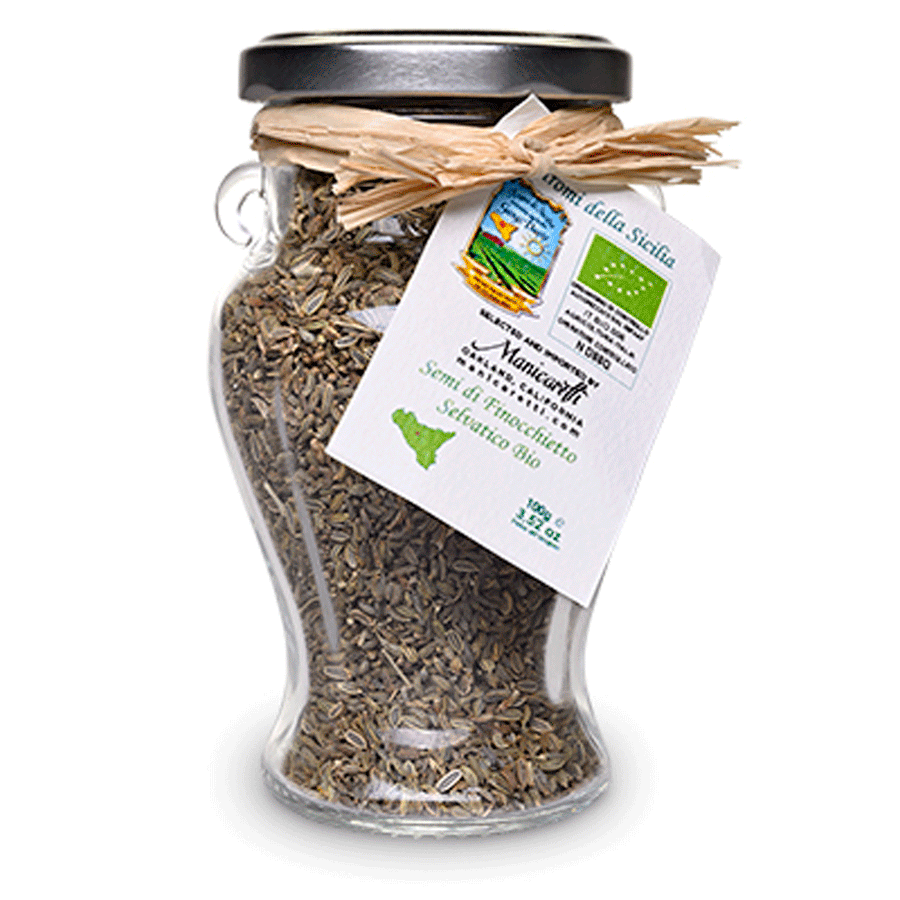 Bottle of Dried Fennel Seeds