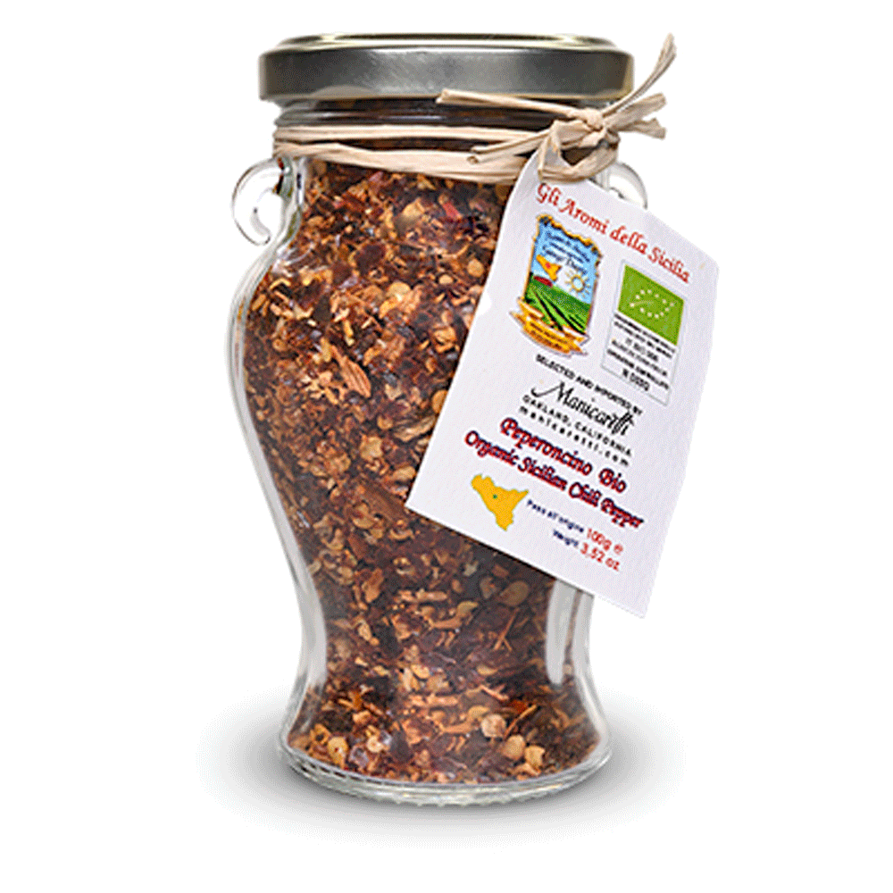 Crushed Organic Sicilian Red Chili Peppers from Gangi Dante