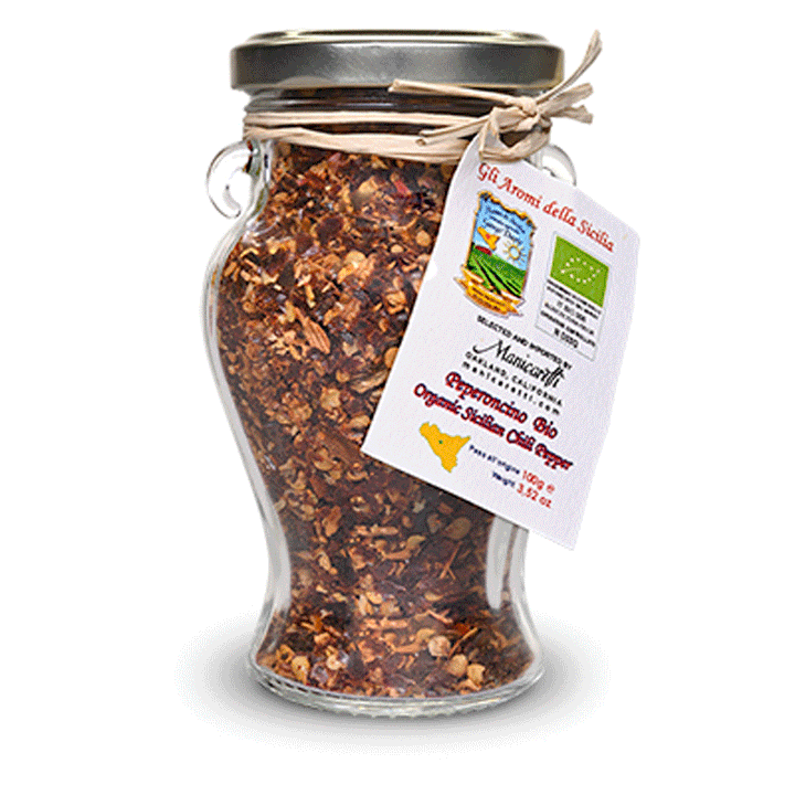 Crushed Organic Sicilian Red Chili Peppers from Gangi Dante