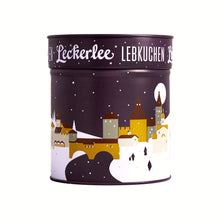 Leckerlee lebkuchen gift tin in the dark purple silent night design