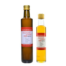 500 ml and 250 ml bottle of Yandilla mustard seed oil