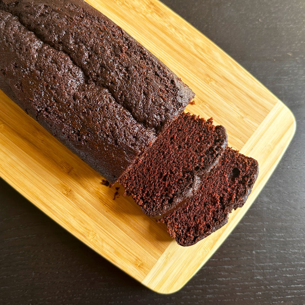 Market Hall Bakery Bittersweet Chocolate Loaf Cake sliced