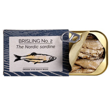 Open tin of FANGST Nordic sardine