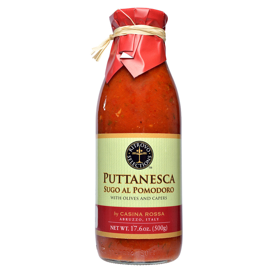 Bottle of Puttanesca sauce