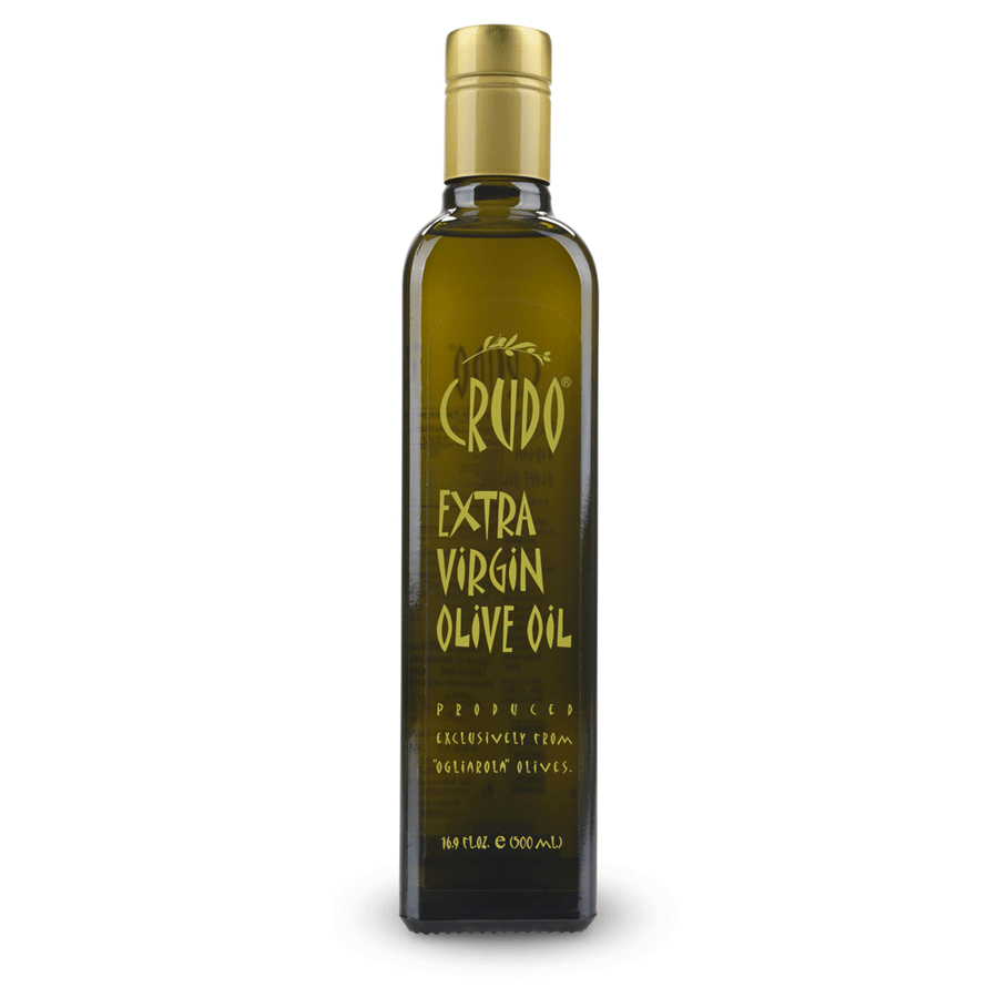 Bottle of Crudo olive oil