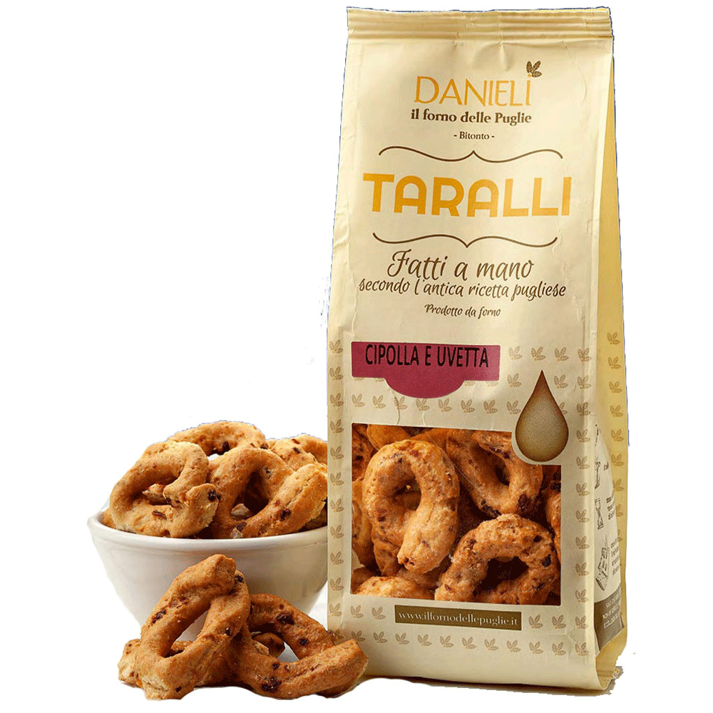 Taralli Crackers with Onion & Raisin from Danieli