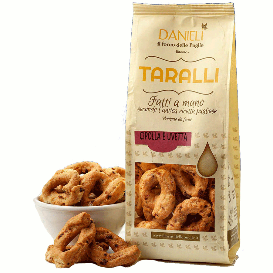 Taralli Crackers with Onion & Raisin from Danieli