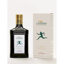 250 ml bottle of Frescobaldi Laudemio extra virgin olive oil and the white box it arrives in