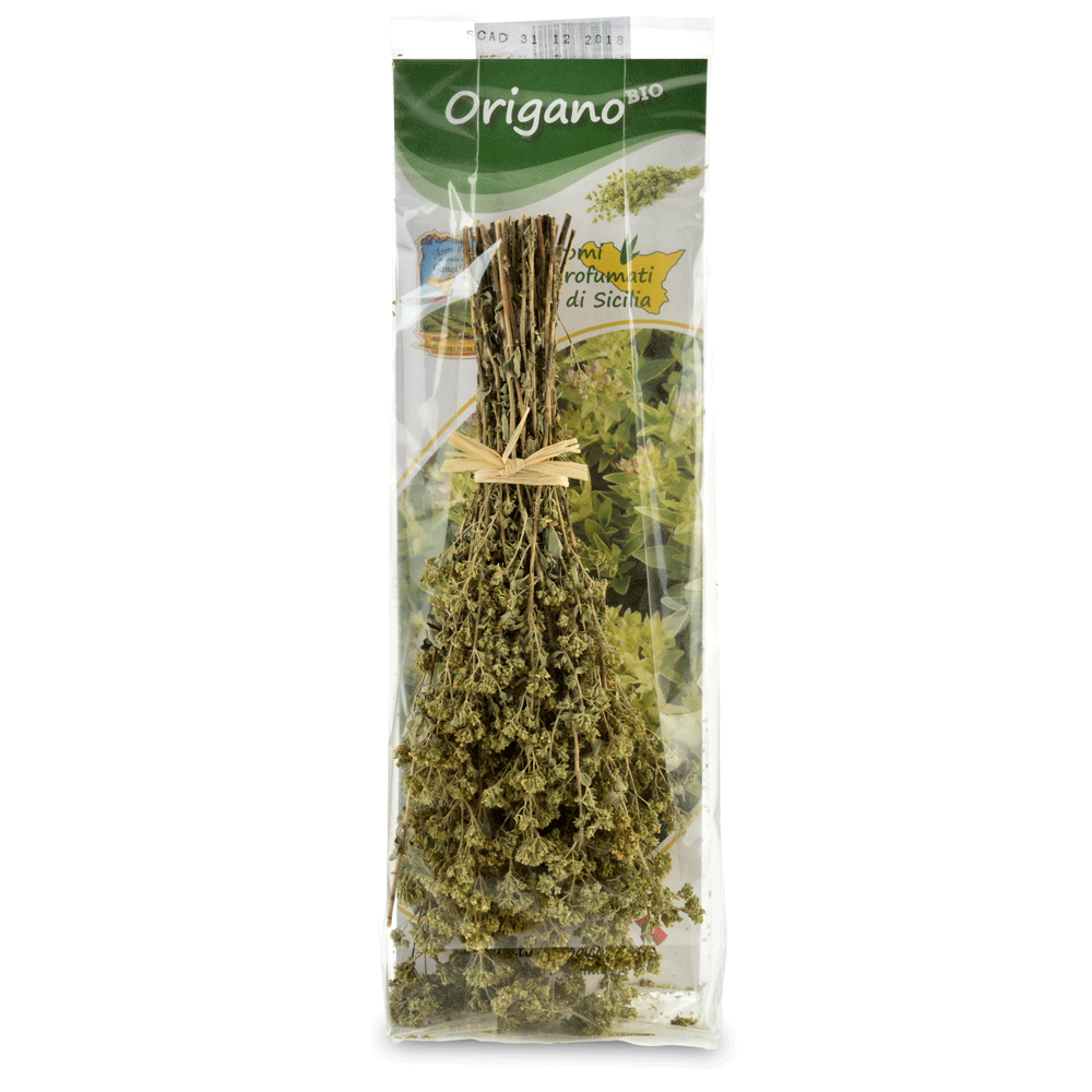 Bag of dried oregano