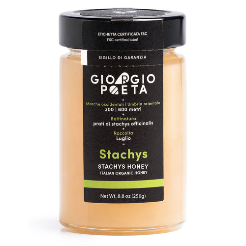 Jar of Giorgio Poeta Organic Stachys Honey
